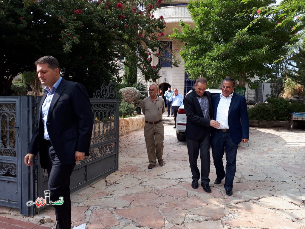 كفرقاسم : رئيس الحكم المحلي حايم بيبرس يبارك للرئيس عادل بدير ويفتتحا بستان السنابل معا